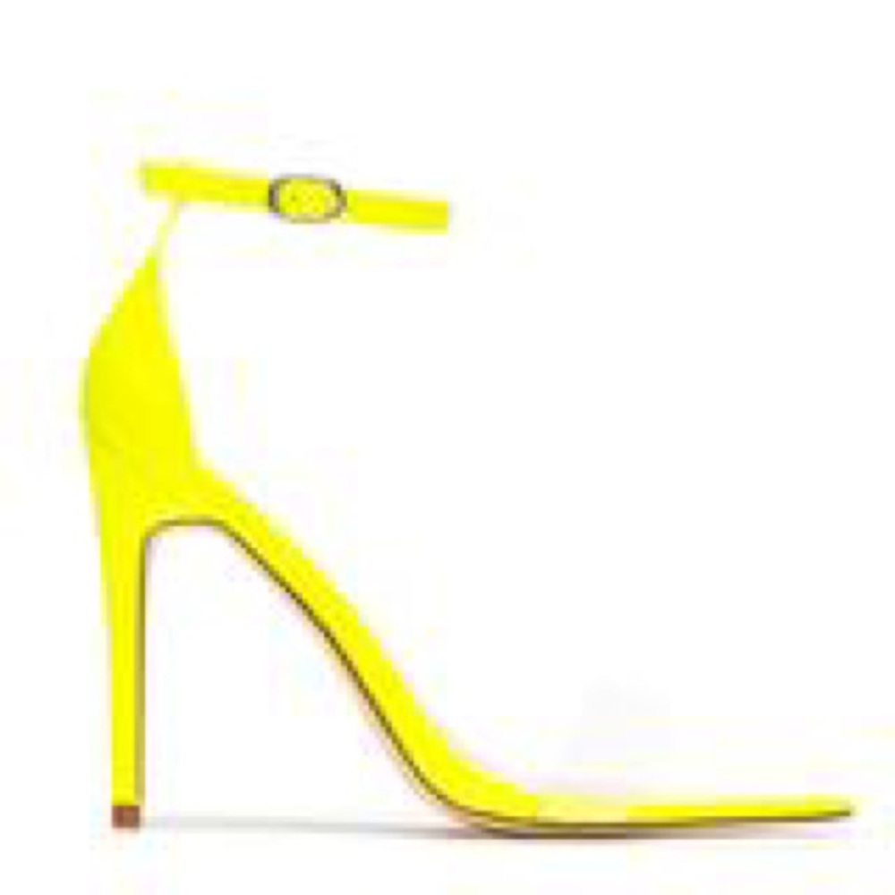 Miss Lola .. brand new Neon Yellow high heels